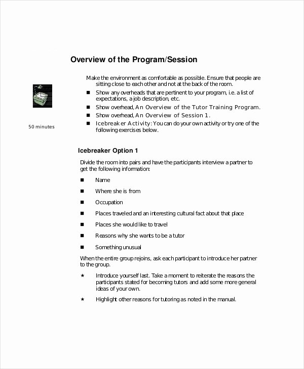Training Manual Template Word New Training Manual Template 7 Free Pdf Word Download
