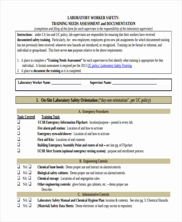 Training Needs assessment Template Awesome 19 Needs assessment form Templates
