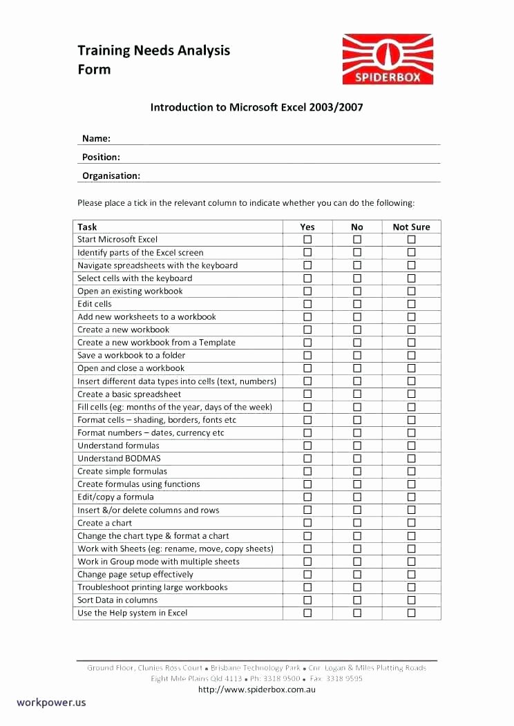 Training Needs assessment Template Unique 11 Training Needs Analysis Examples Pdf Word