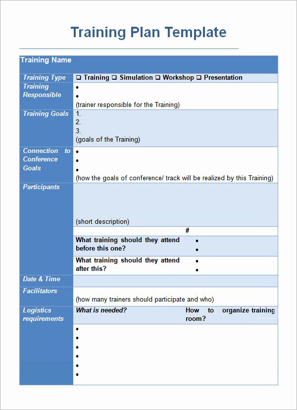 Training Outline Template Word Lovely Training Plan Template 16 Download Free Documents In