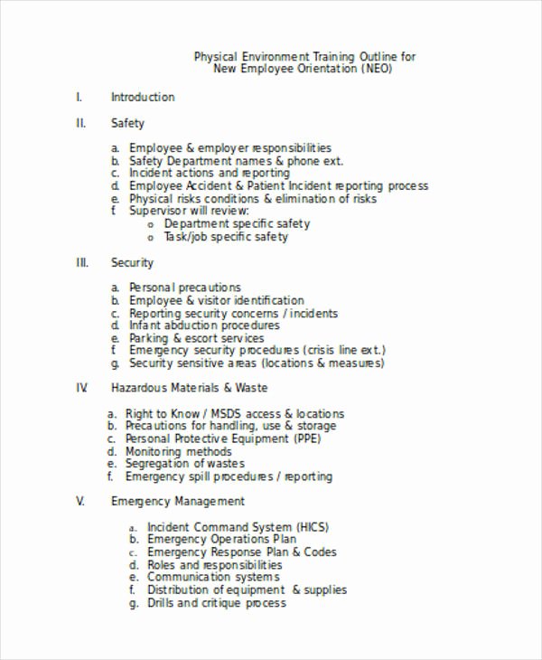 Training Outline Template Word New 28 Outline Templates In Word