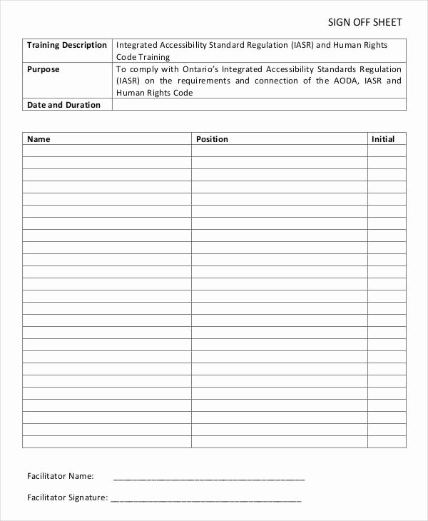 Training Sign Off Sheet Templates Luxury 10 Job Sheet Templates Free Sample Example format