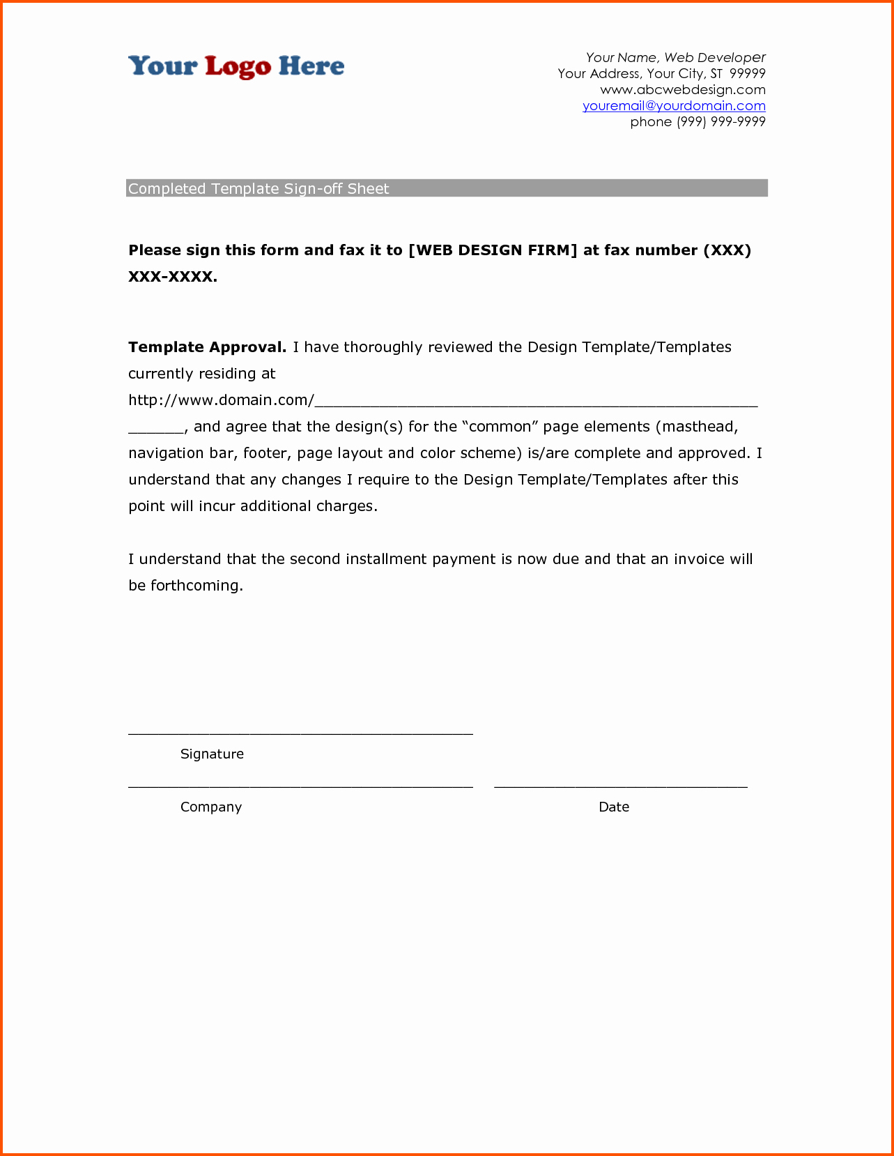 Training Sign Off Sheet Templates Unique 23 Of Sign Approval Template