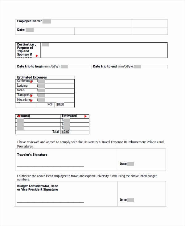 Travel Request form Template Awesome Sample Travel Request form 9 Free Documents Download In