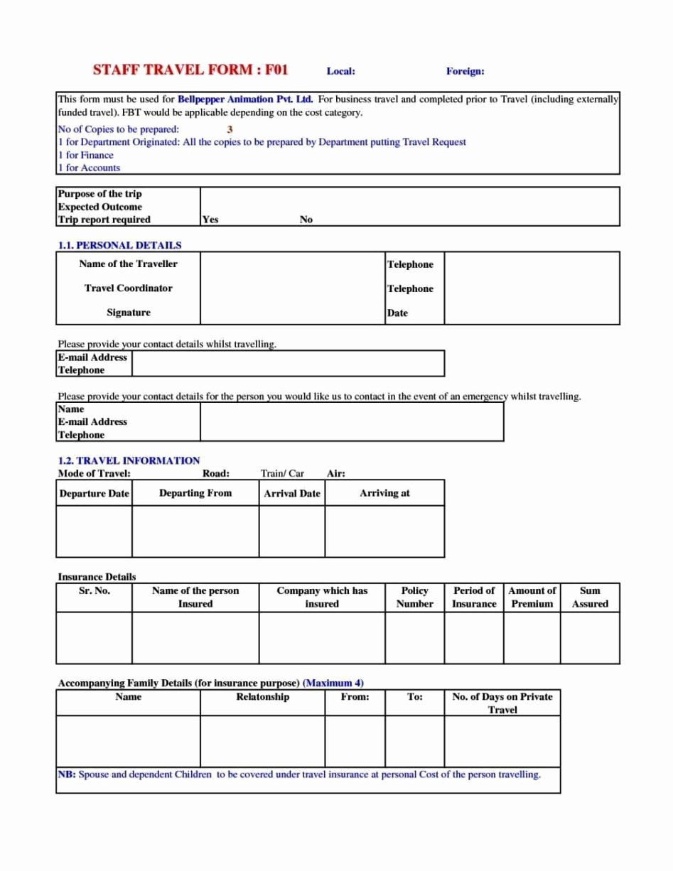 Travel Request form Template New Travel Request form Template Word Sampletemplatess