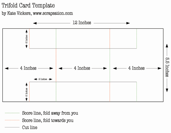 Tri Fold Card Templates Fresh Tri Fold Card Template Tutorial Cards