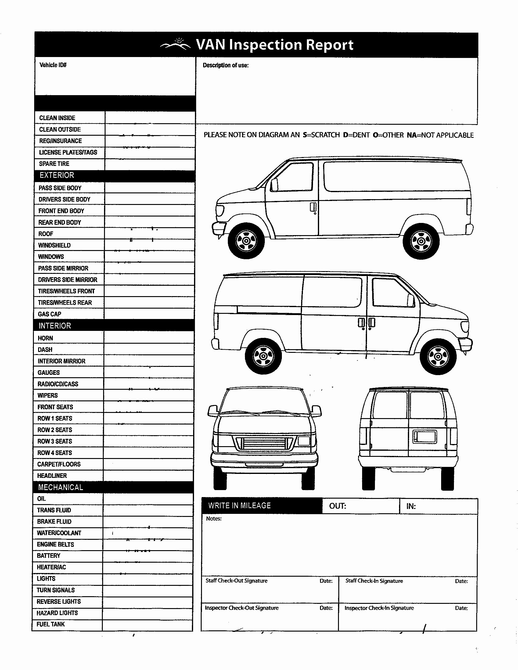 penske truck rental agreement pdf plete 9 best of van diagram template gmc van outline qi y6880