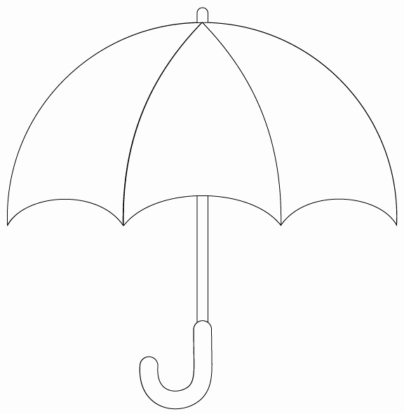 Umbrella Template for Preschool Beautiful Umbrella Template Printable Cliparts