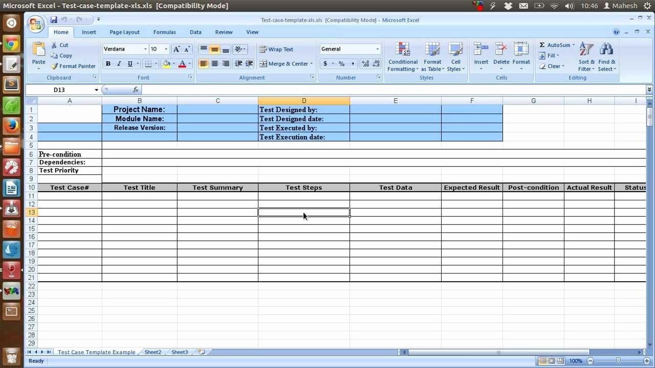 Use Case Template Excel Luxury Use Case Template Excel