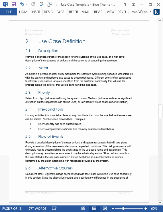 Use Cases Template Word Inspirational Use Case Template Ms Word Visio – Templates forms