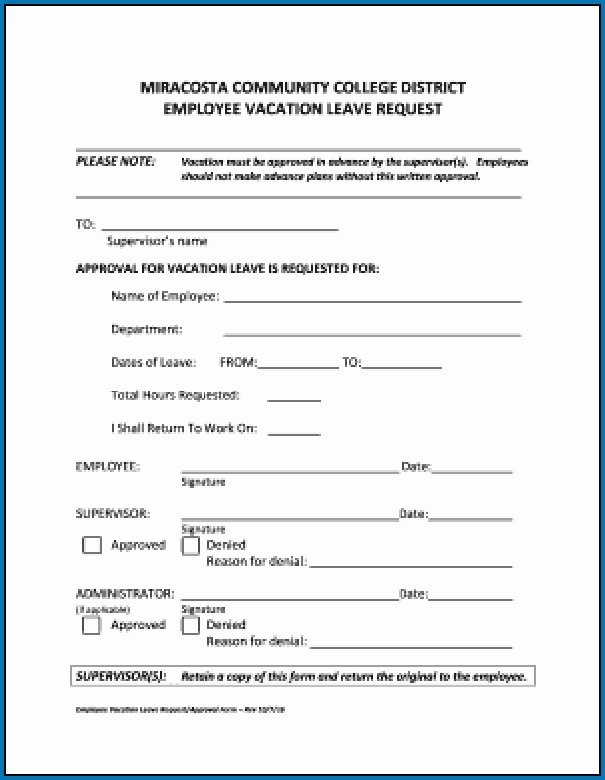 Vacation Request form Template Lovely How to Make Proper Vacation Request form 83