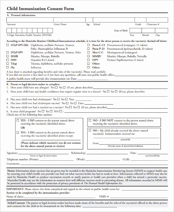 Vaccine Consent form Template Inspirational Index Of Cdn 29 2004 481