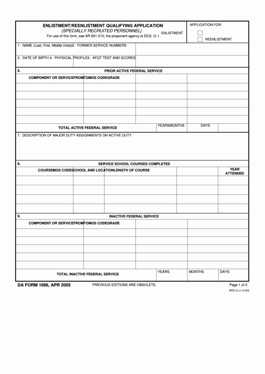 Vaccine Consent form Template New Fillable Da form 1696 Vaccine Consent and assessment