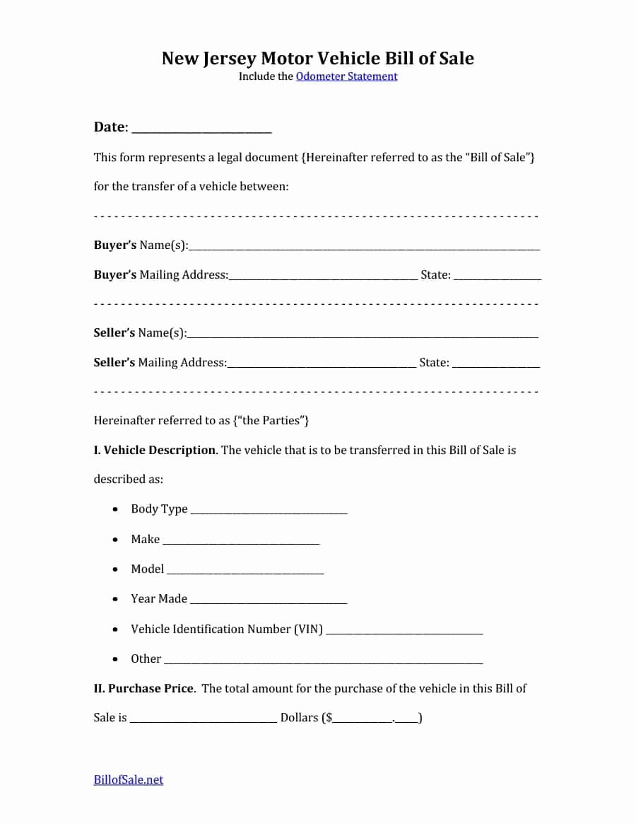 Vehicle Purchase order Template Fresh 42 Printable Vehicle Purchase Agreement Templates