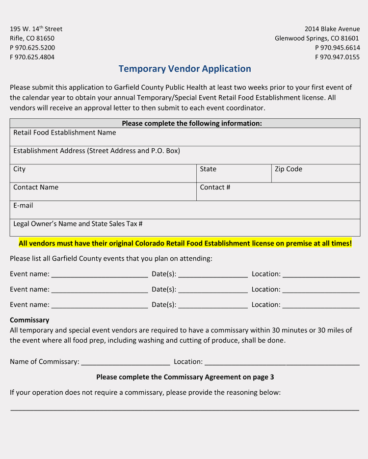 Vendor Application form Template Lovely 9 Printable Blank Vendor Registration form Templates for