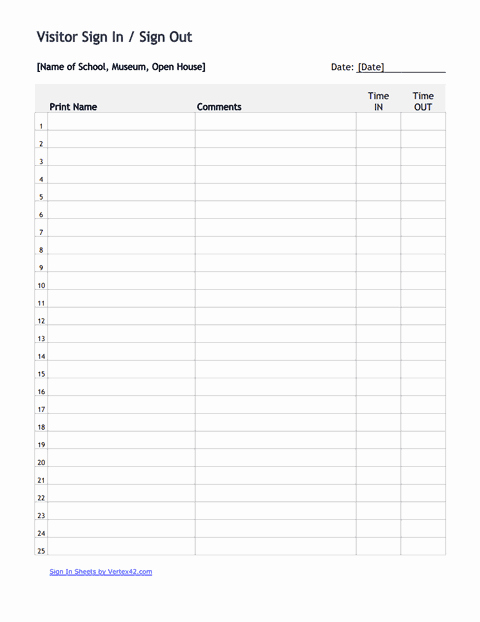 Visitor Sign In Sheet Template Beautiful Download the Visitor Sign In Sign Out Sheet From
