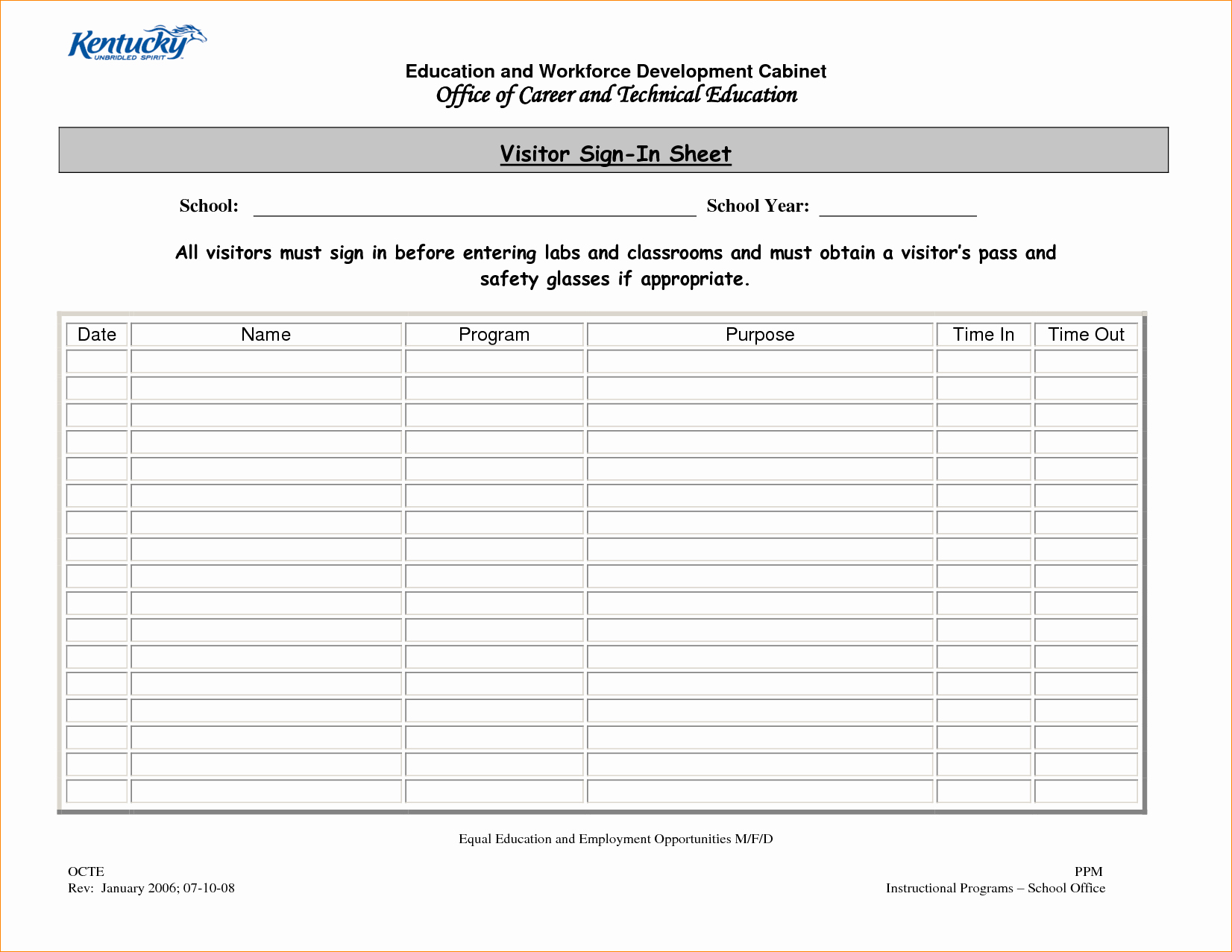 Visitor Sign In Sheet Template New 4 Visitor Sign In Sheet