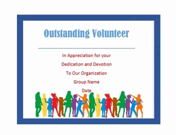 Volunteer Certificate Of Appreciation Template Best Of 50 Free Volunteering Certificates Printable Templates