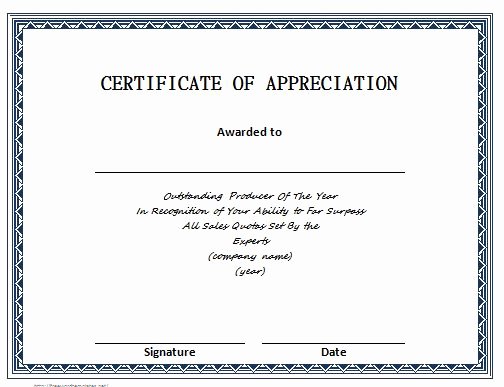 Volunteer Certificate Of Appreciation Template Lovely 31 Free Certificate Of Appreciation Templates and Letters