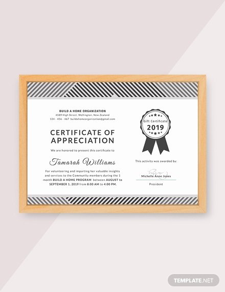 Volunteer Certificate Of Appreciation Template Lovely Free Church Certificate Of Appreciation Template Download