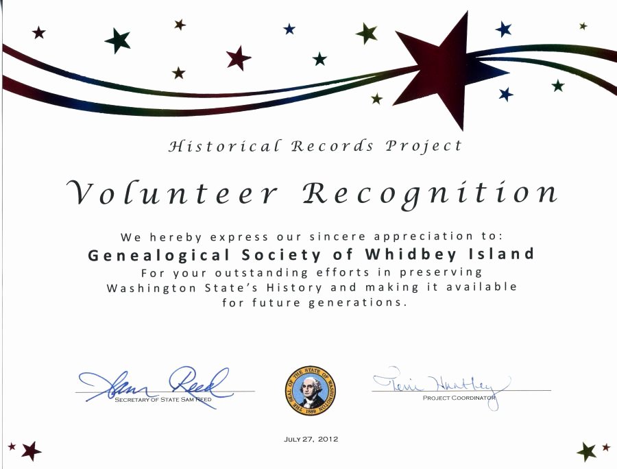 Volunteer Certificate Of Appreciation Template Lovely Gsswi Awards