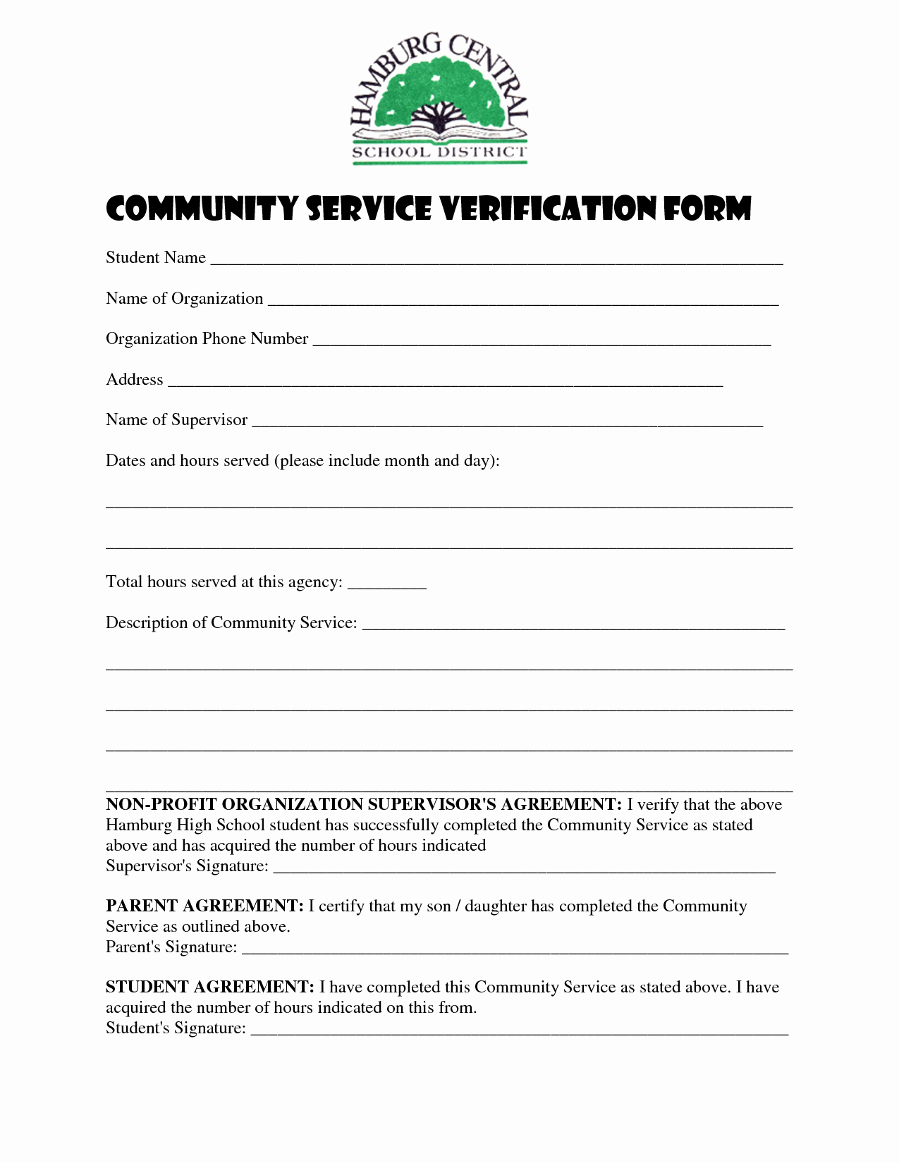 Volunteer Hour forms Template Best Of Volunteer Verification form Template Learn the Truth About