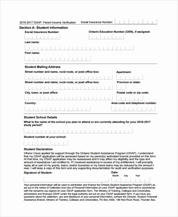Wage Verification form Template Inspirational Sample In E Verification form 9 Free Documents