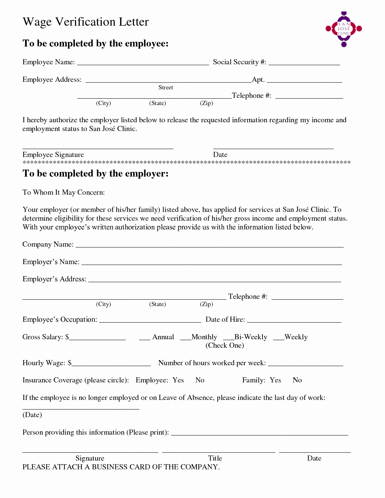 Wage Verification form Template New In E Verification Letter Free Printable Documents