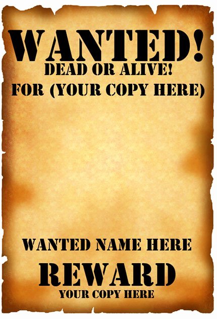 Wanted Poster Template Pdf Fresh 29 Free Wanted Poster Templates Fbi and Old West