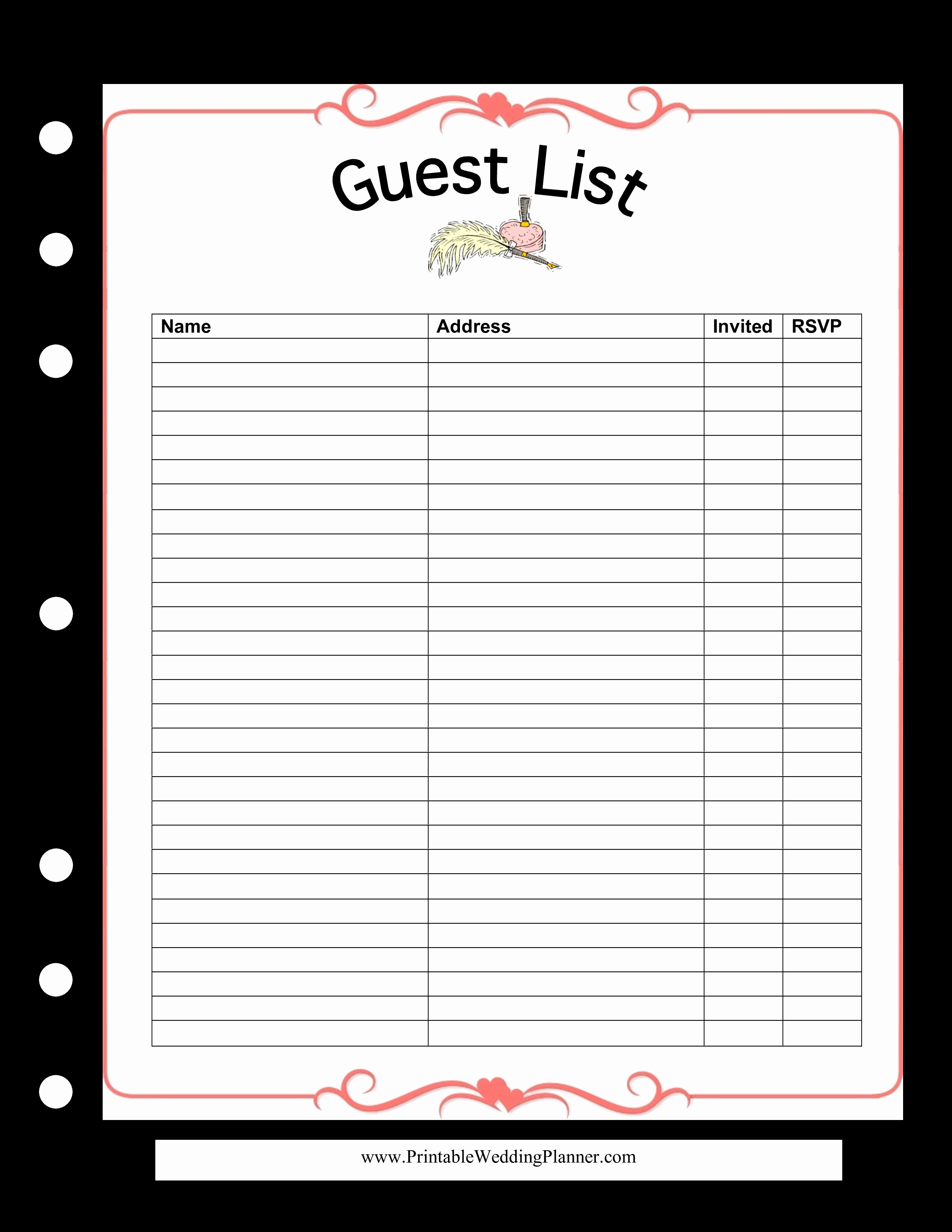 Wedding Guest List Template Best Of Wedding Guest List Spreadsheet