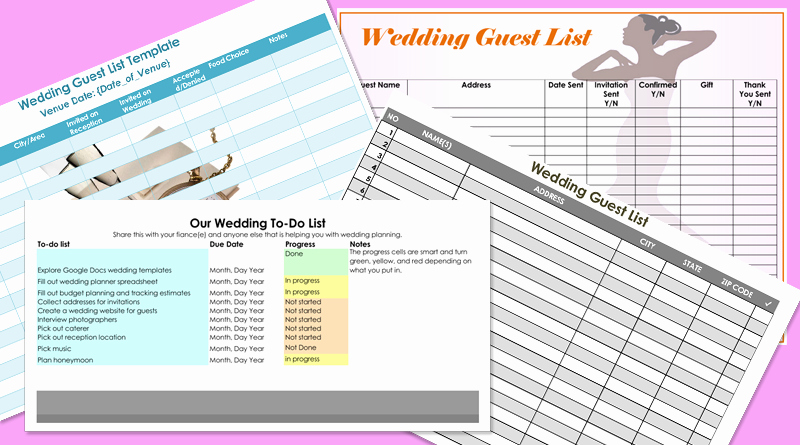 Wedding Guest List Templates Free Beautiful Free Wedding Guest List Templates for Word and Excel