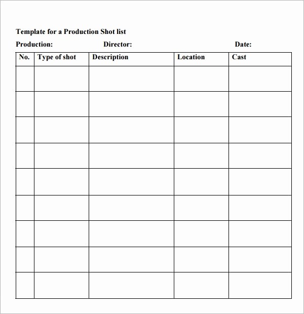 Wedding Shot List Template Unique Shot List Template 10 Download Free Documents In Word Pdf
