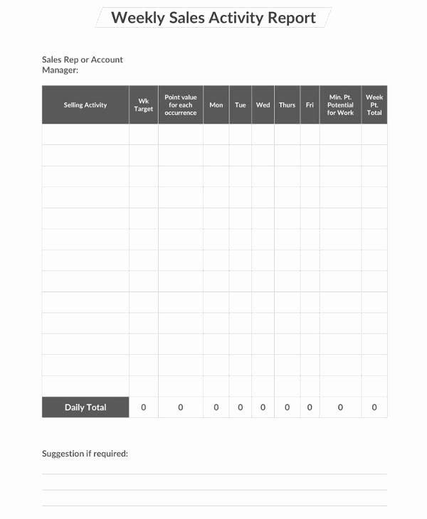 Weekly Activity Report Template Beautiful 20 Sample Weekly Activity Reports Pdf Word Apple