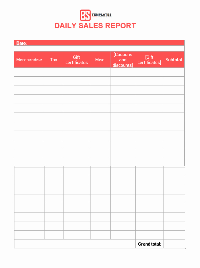 Weekly Activity Report Template Excel Unique Sales Report Templates – 10 Monthly and Weekly Sales