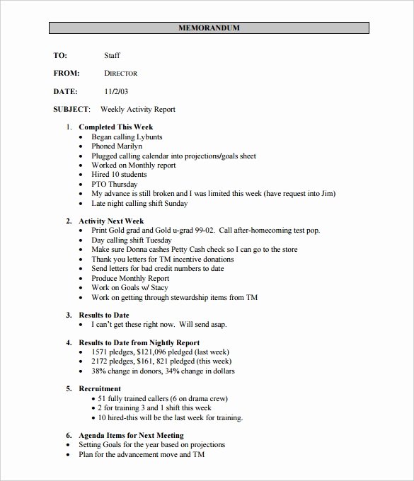 Weekly Activity Report Template New 36 Weekly Activity Report Templates Pdf Doc