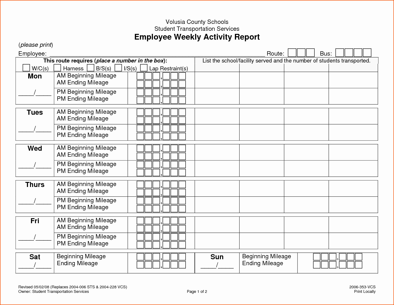 Weekly Activity Report Template New 8 Weekly Activity Report Template Bookletemplate