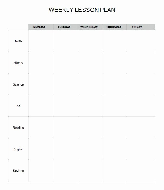 Weekly Lesson Plan Template Doc Awesome 7 Weekly Lesson Plan Template Excel Eoowu