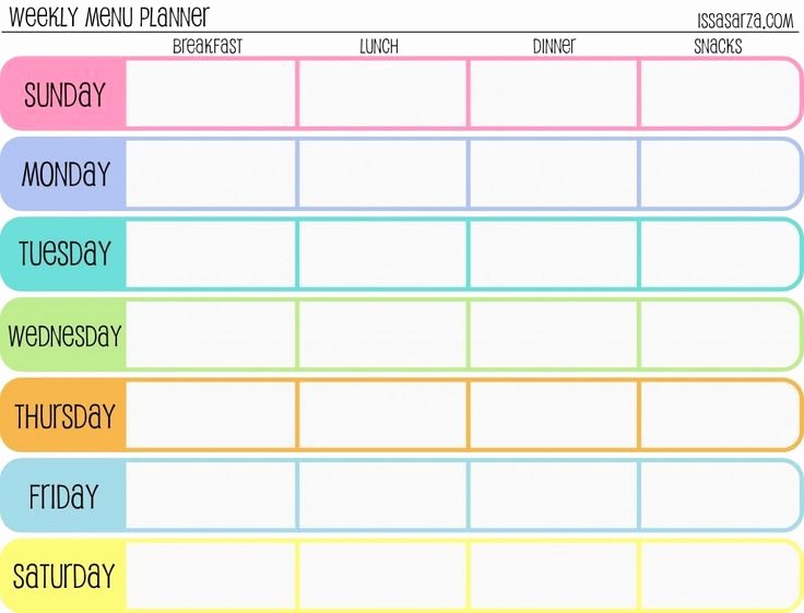 Weekly Menu Template Word New 25 Best Ideas About Monthly Meal Planner On Pinterest