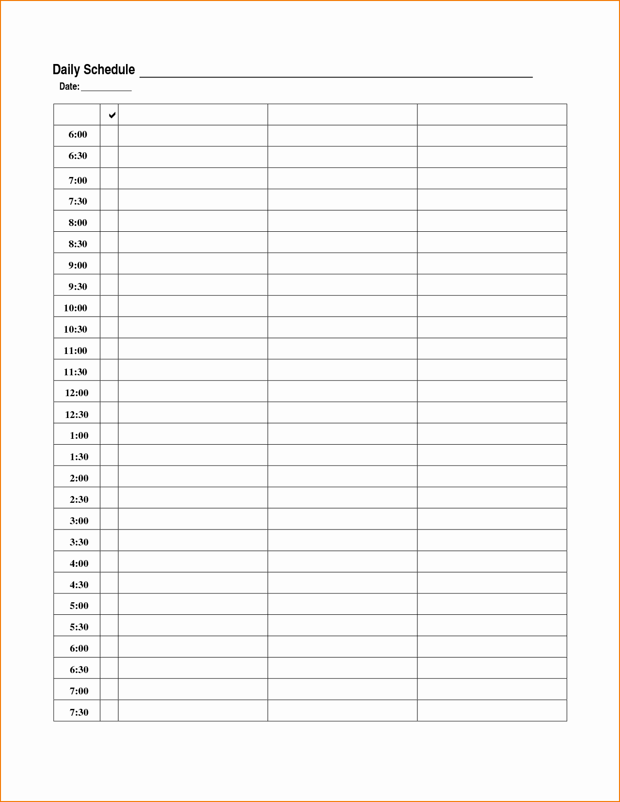 Weekly Schedule Template Pdf Unique 5 Daily Schedule Template Pdf