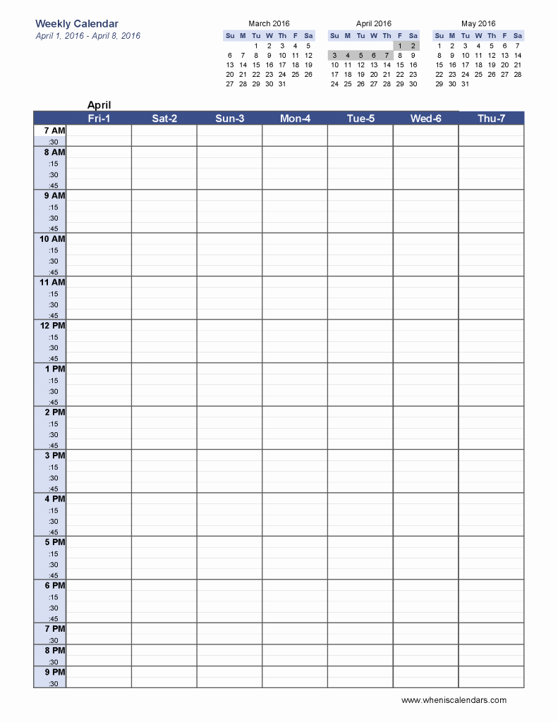Weekly Schedule Template Pdf Unique 6 Week Blank Schedule Template Weekly Calendar Template