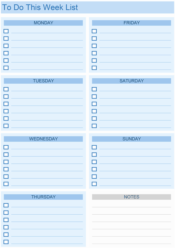 Weekly to Do List Template Fresh Daily to Do List Templates for Excel