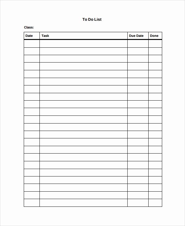 Weekly to Do List Templates Beautiful Sample Weekly to Do List Template 8 Free Documents