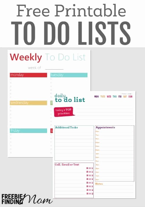 Weekly to Do List Templates Best Of Free Printable to Do Lists Daily and Weekly