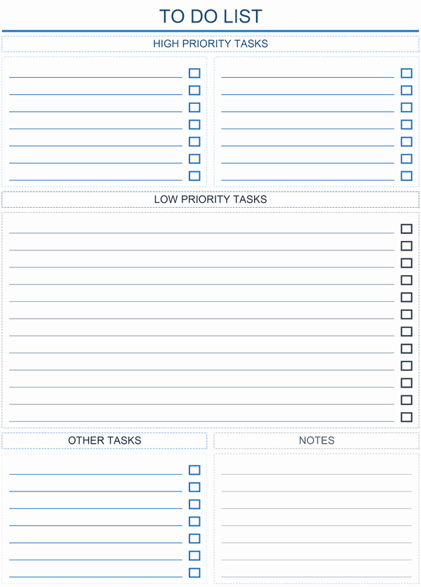 Weekly to Do List Templates Unique Prioritized to Do List Light Ocd &amp; organization