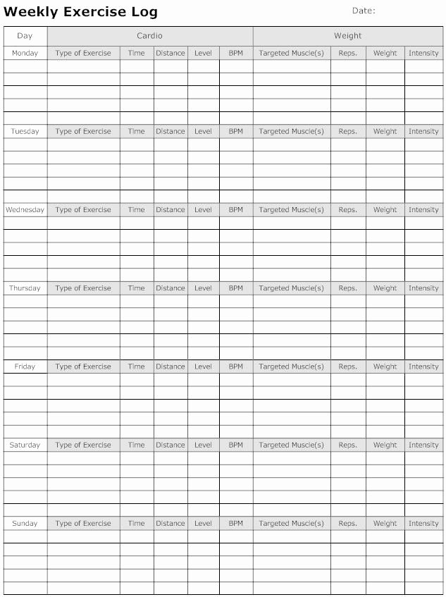 Weekly Workout Schedule Template Best Of Best 25 Workout Log Ideas On Pinterest