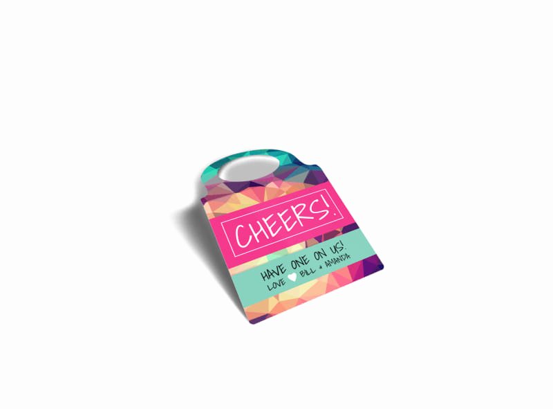 Wine Bottle Tag Template Fresh Cheers Gift Wine Bottle Tag Template
