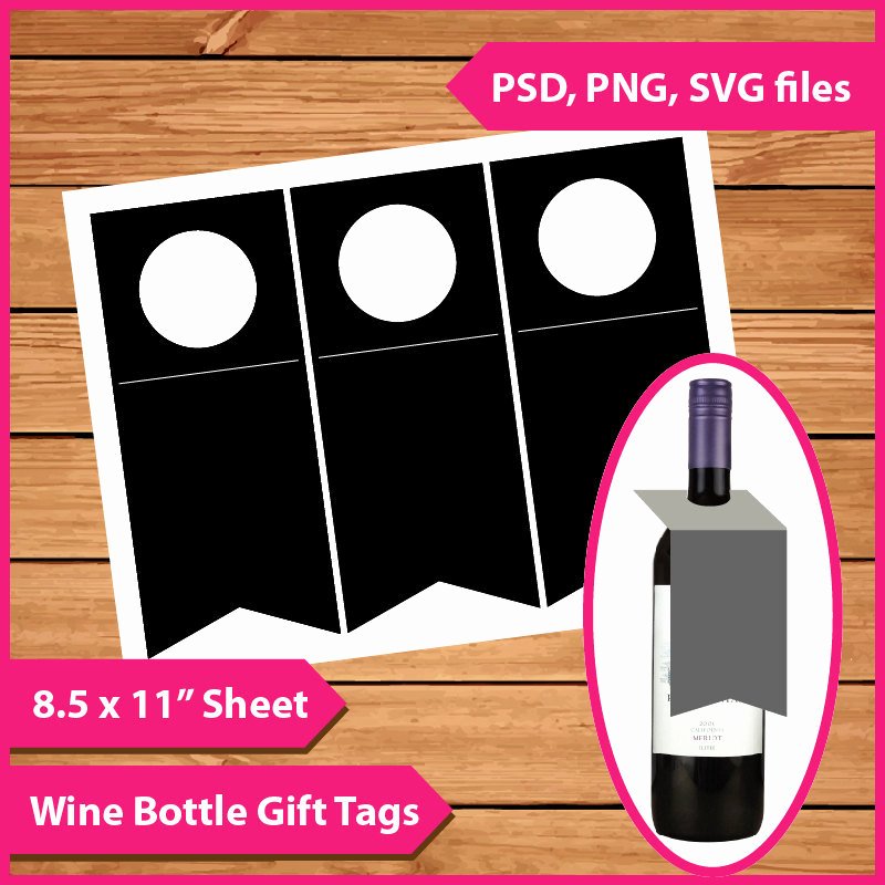 Wine Bottle Tag Template Luxury Layer Template Wine Bottle T Tags Instant Download Psd