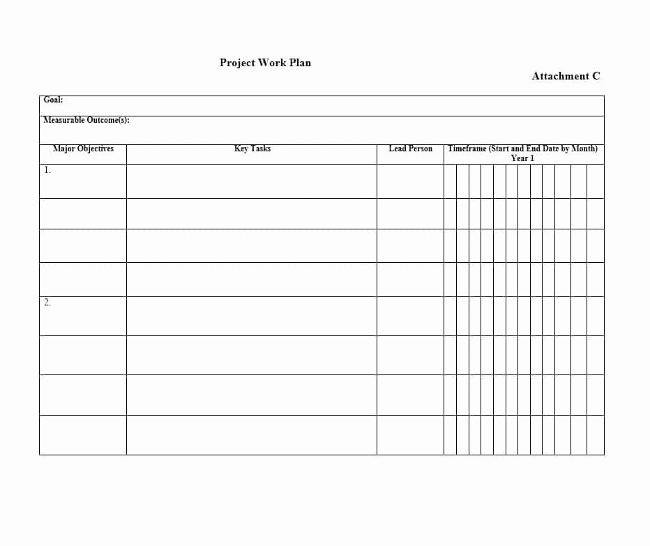 Work Plan Template Excel Elegant Work Plan 40 Great Templates &amp; Samples Excel Word