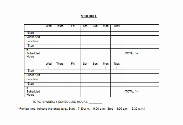 Work Schedule Template Pdf Elegant Employee Work Schedule Template 17 Free Word Excel