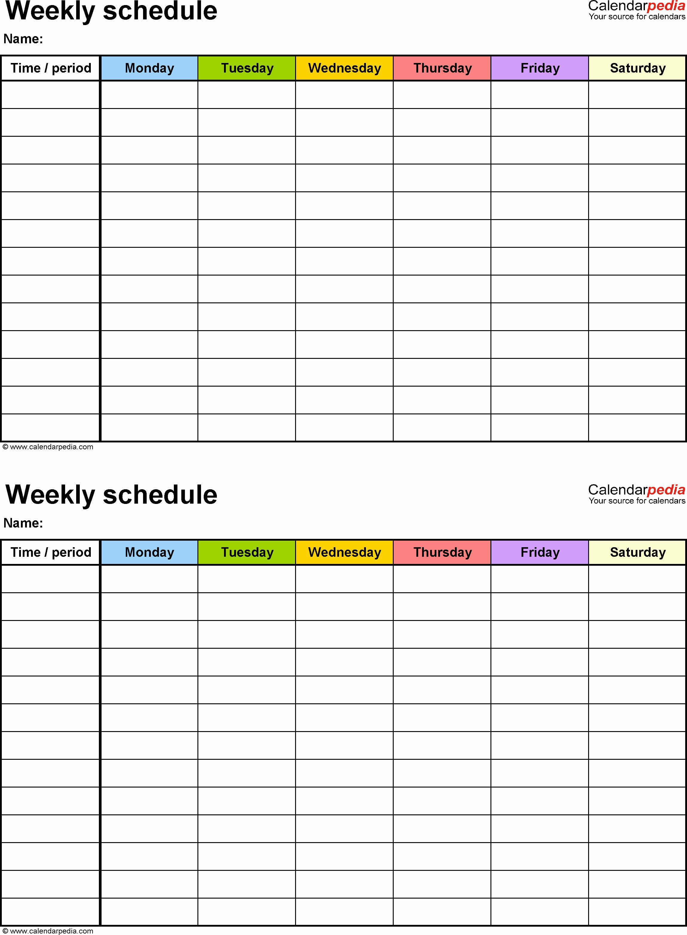 Work Schedule Template Pdf Lovely Schedule Template Pdf